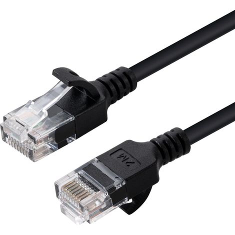 MicroConnect U/UTP CAT6A Slim 5M Schwarz, V-UTP6A05S-SLIM
