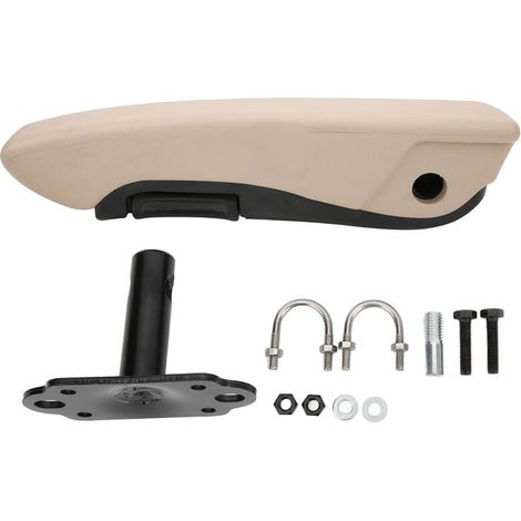 Bracciolo regolabile per sedile auto, antiurto, lato destro, beige, per automobili, camion, pickup (1/5)