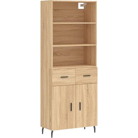 Aparador-cómoda-mueble-organizador-cocina-salón-salón-comedor-alto-Sonoma-695x34x180cm-madera-ingeniería-marrón-020034124