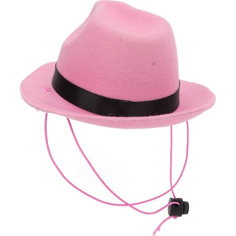 Chapeau de cowboy pour animaux de compagnie, chien drôle mignon pour chats, chiens, fête, Festival, port quotidien rose (1/5)