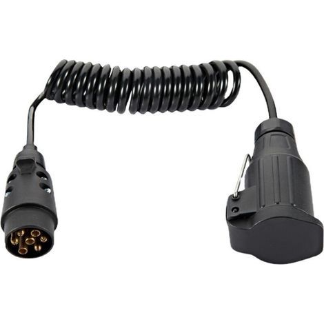 7-pin plug, 13-pin socket, 3m trailer extension cable, for car trailer accessories. (1/4)