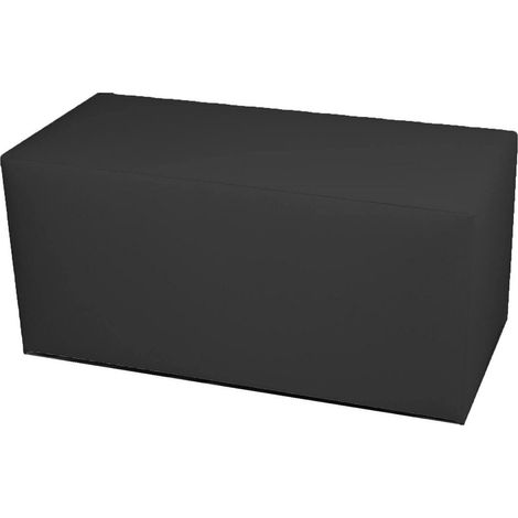 Dmora - Pouf Aceto, Mehrzwecksessel, Sitzsack, Hockerhocker, Made in Italy, 90x40 h42 cm, Dunkelgrau