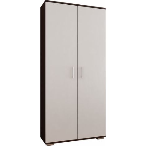 Armadio CALIFORNIA 4 ripiani D2 80cm WENGE BIANCO (1/4)