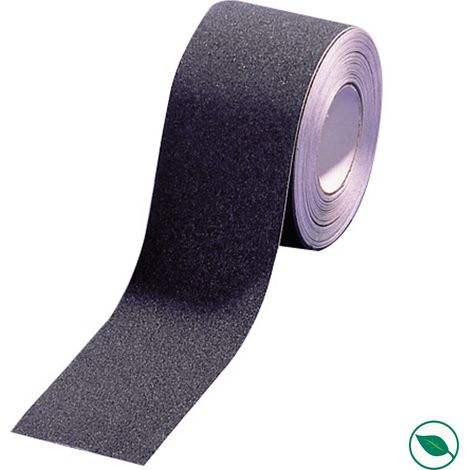 Forestea – Rouleau adhésif anti-dérapant noir 5 m x 5 cm – Adhérence optimale sur surfaces variées – Facile à poser pour intérieur et extérieur (1/2)