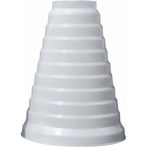 Réducteur universel épais pour systèmes de ventilation, diamètre 80/200 mm, réducteur de tube rond en PVC pour climatiseurs, conduits et ventilateurs d'évacuation d'air (8–20 cm) (1/4)