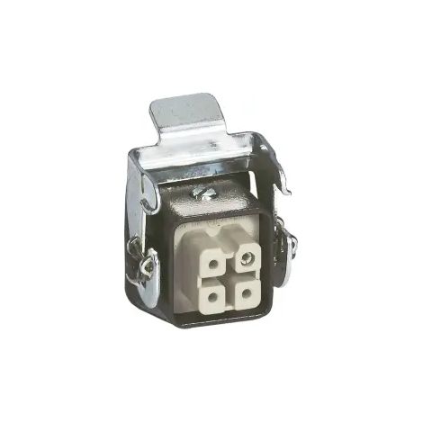 Legrand 053151 Connect multipôles Hypra - 10 A - 400 V - 4P+T - embase femelle encastrée - métal