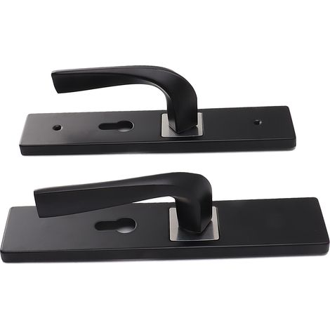 Serrure de poignée de porte avec cylindre de verrouillage composé, serrure universelle pour poignée de porte de chambre (1/5)