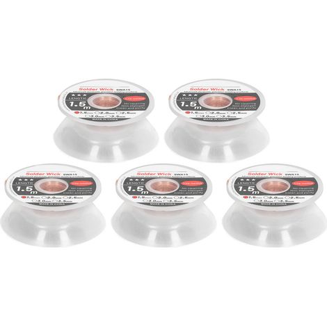5Pcs Solder Wicks Advanced Electronic Accuracy Welding Tool No Cleaning Low Residue 1.5 Meter 1.5mm