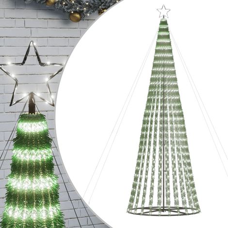 LED Weihnachtsbaum 688 LEDs Kaltweiß 300 cm vidaXL (1/5)