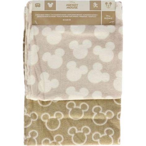 Disney Handtücher 2er Pack – 40x60 cm aus weicher Baumwolle Braun