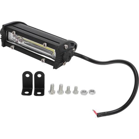 Barre lumineuse LED 18 W (une rangée, 6000 K) – Universellement applicable aux véhicules tout-terrain, camions, VTT et SUV
