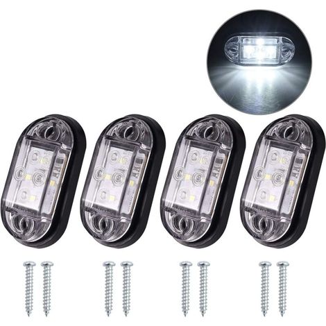 Feux latéraux à LED 4x4, feux de position avant et arrière, étanches L