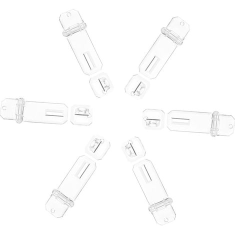 Lot de 6 loquets boîte en acrylique transparent Luxshiny avec (1/5)