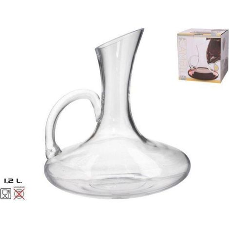 decantador cristal con asa mod. cambil 1,2 lts. apto para hosteleria