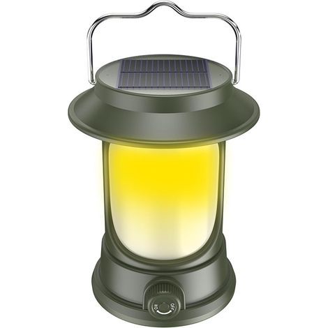 Notlampe bei Stromausfall, Solarlampe – tragbare Campinglampe, wiederaufladbar und wasserdicht, dimmbare Hängeleuchte für Zelte, 3-in-1-Taschenlampe (1/5)