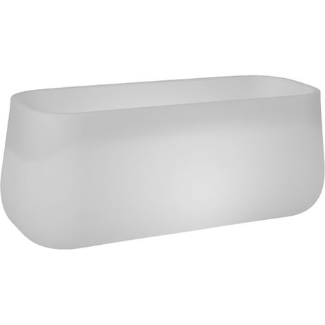 Moovere – Jardinière ronde CAMELIA avec lumière LED RGB – Résistante aux UV – Charge solaire – Dimensions 98x39x39 cm – Autonomie jusqu'à 30h