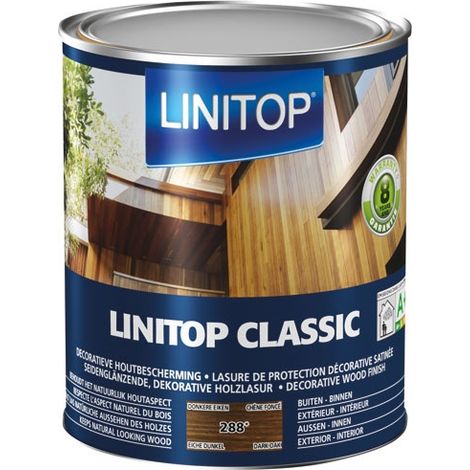 Durieu Linitop Classic Lasur Satin 1l Dunkel Eiche - Linitop