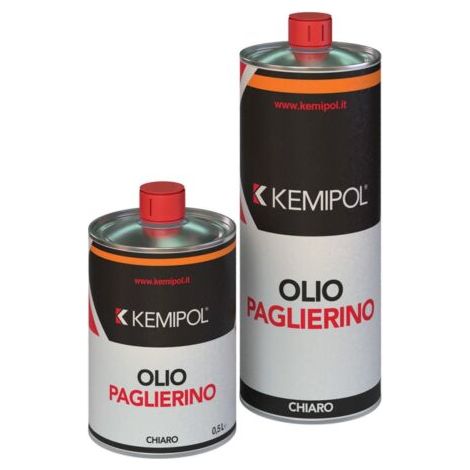 Olio paglierino chiaro per legno Kemipol adatto mobili infissi pavimento - 1 Lt