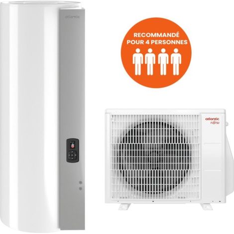 [JAMAIS UTILISE] Atlantic – Chauffe-eau thermodynamique 200L A+ mural connecté – Technologie ACI hybride – Compatible Trinéo – Économies d'énergie jusqu'à 72%