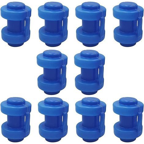 Lot de 10 capuchons de poteau de trampoline, capuchons de poteau de clôture de trampoline durables, capuchon de couverture de trampoline épaissi pour alimentation de trampoline à crochet en fil (1/4)