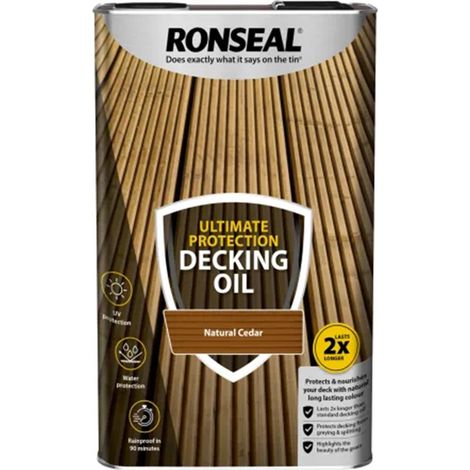 Ronseal Ultimate Protection Decking Oil Natural Cedar 5 litre