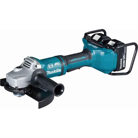 MAKITA DGA900PT2 Twin 18V 230mm Angle Grinder With 2x 5Ah Batteries
