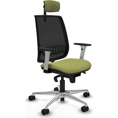 Silla oficina piqueras y crespo Alares blanco 120 kg inclinable (1/2)