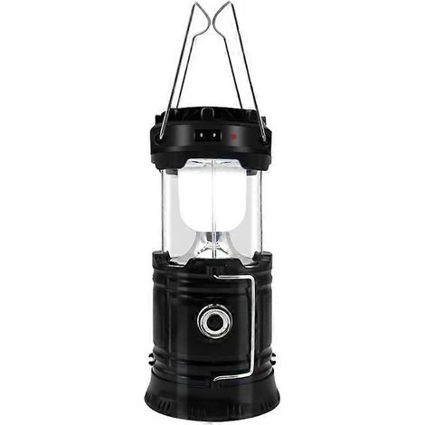 Wiederaufladbare Solar-LED-Taschenlampe, wasserdichte Campinglaterne mit Kurbel, Notlicht für den Außenbereich zum Wandern und Überleben.