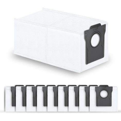 10 Staubbeutel für Dreame L10s Ultra Gen 2/Gen 3/X30/X40/X50/L40s pro Ultra,für Dreame L40/Aqua10/Matrix10 Ultra, für Mova E30/V50/E40/Z50/Z60/P50 Ultra Staubsauger, 3,2L Ersatzbeutel Zubehör