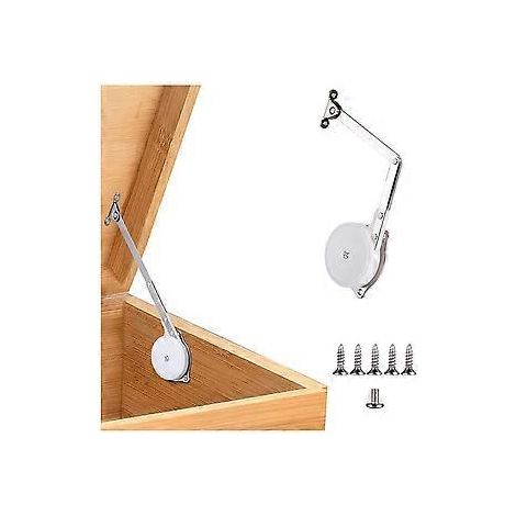 paquet de charnières pour coffres à jouets, charnières de couvercle à fermeture douce, charnières pour coffres en bois, coffres de rangement et bancs (1/5)