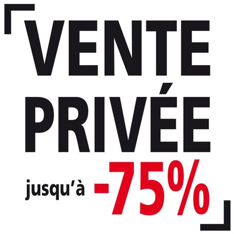 STICKER VITRINE VENTES PRIVEES PERSONNALISÉ (VIT006) (1/2)