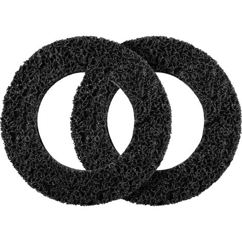 2 Pièces Disques de Nettoyage 150mm pour Meuleuse d'Angle Noir (1/5)