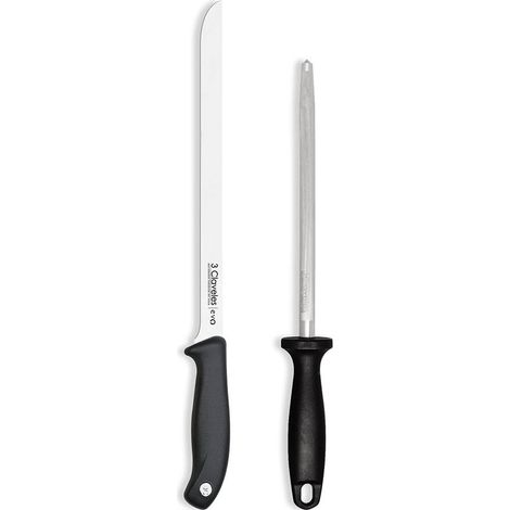 COUTEAU À JAMBON + AIGUISEUR (1/4)