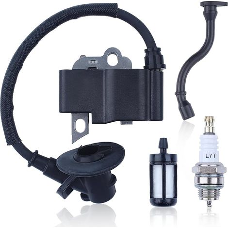Bobine D'allumage kit pour Stihl MS171 MS181 MS181C MS211 MS211C Kit de Tronçonneuse 1139 400 1307 avec Bobine Allumage Bougie Filtre essence Pipe à huile