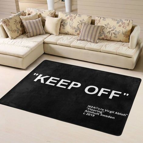 Tapis décoratif moderne - Polyester 100% - Dimensions 91x61 cm - Motif coloré - Antidérapant (1/5)