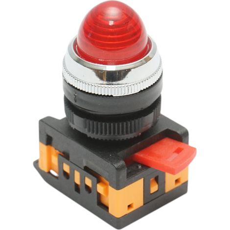 Lampada di segnalazione a LED rossa 220V AC 22mm Breckner Germany (1/5)