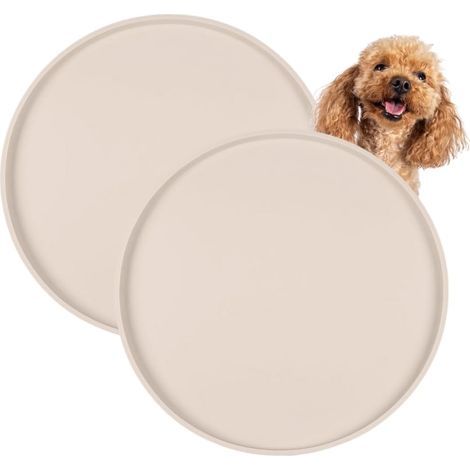 Matten, Silikon, erhöhter Rand, rutschfest, wasserdicht, für Futter, Wasser, Hund, Katze (1/5)