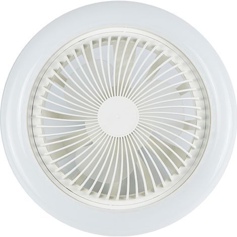 Ventilateur de plafond double fonction avec lampe E27, 3 vitesses de réglage, petit modèle pour chambre d'enfant ou chambre à coucher. (1/5)