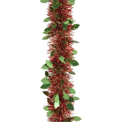 Decoración de Navidad Coronas, Color Estructura Verde, Hecho en Italia, Rojo