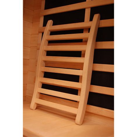 Respaldo Confort para Sauna Vapor Francia Sauna - Respaldo Ergonómico de Madera - 43 x 63 x 9cm