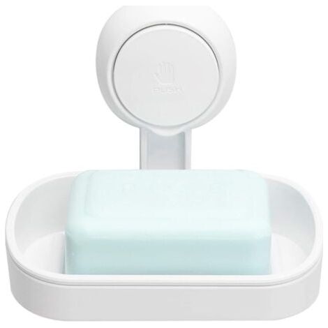Porte-savon de douche, aucun perçage requis, rotation à 360 °, charge de 5 kg, support étanche pour mur de douche en carrelage de salle de bain (1/5)