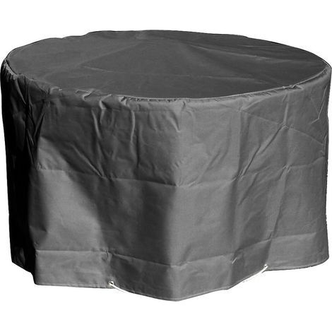 Housse salon de jardin ronde 120 cm – Toile Oxford polyester 220g/m² – Anti UV, imperméable, déperlant – Système d'accroche cordon et oeillets – Green Club (1/2)