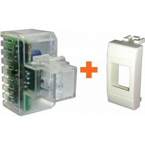 Fanton lampada emergenza led da incasso compatibile Bticino Light bianca - 82882-BL
