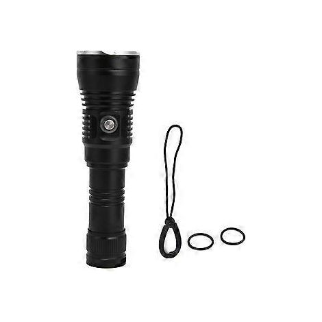 XHP70 3500lm Taucherlampe aus Aluminiumlegierung, professionell, 100 m wasserdicht, IP68, für Tauchen und Angeln (1/5)