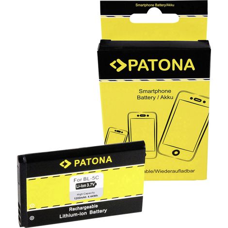 Patona BL-5C 6600/3100/7610/6230 Kamera-Akku ersetzt Original-Akku (Kamera) BL-5CA, BL-5CB, BL-5C, H (1/2)