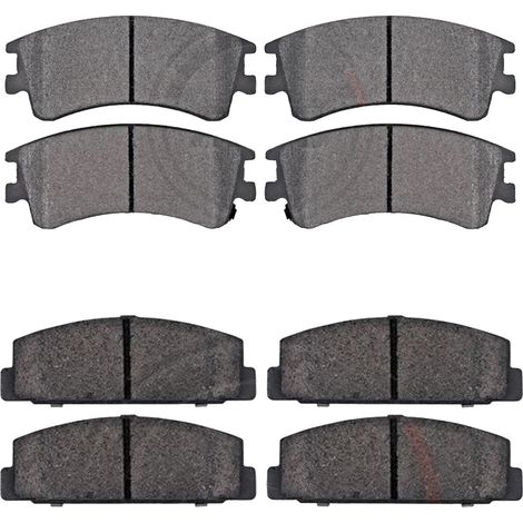 KIT PASTIGLIE FRENO ANTERIORI E POSTERIORI compatibile con MAZDA CX-7 (ER) / PASTIGLIE FRENANTI AUTO OEM FDB4365,FDB4366 / SOSTITUZIONE DIRETTA / BASSA POLVERE / SILENZIOSO (1/4)