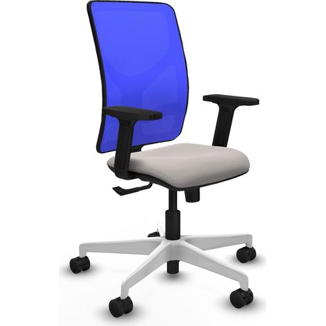 Silla de oficina piqueras y crespo Motilla azul terciopelo (1/2)