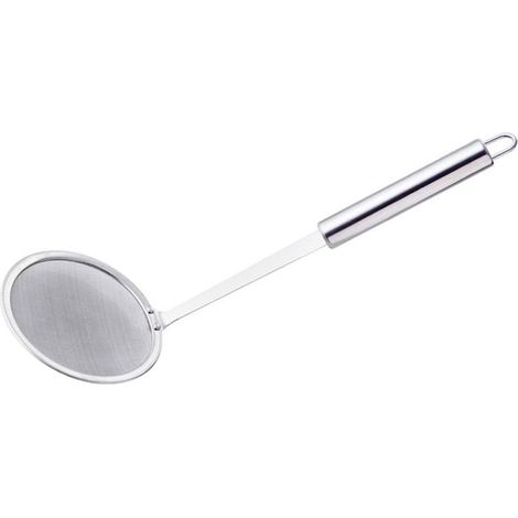 Espumadera fina de acero inoxidable con mango largo, utensilio de cocina. (1/5)
