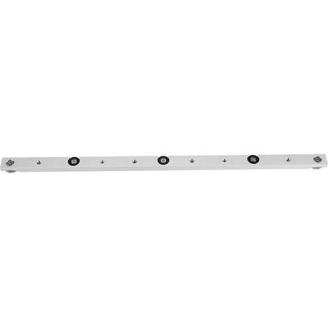 Alliage d'aluminium rails en T rainure à onglet piste et barre à onglet curseur table scie à onglet jauge tige outils de travail du bois bricolage(300mm)