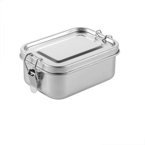 550 ml Edelstahl-Isolier-Lunchbox, herausnehmbare Fächer, luftdichter Behälter für Arbeit und Picknicks